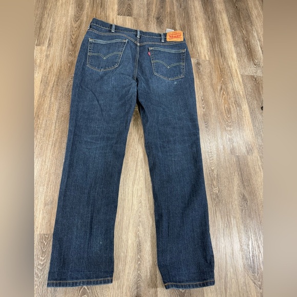 Levi's 541 Men's Blue Jeans Size 38x32 Athletic Fit Straight Leg Dark Med Wash - Picture 7 of 8